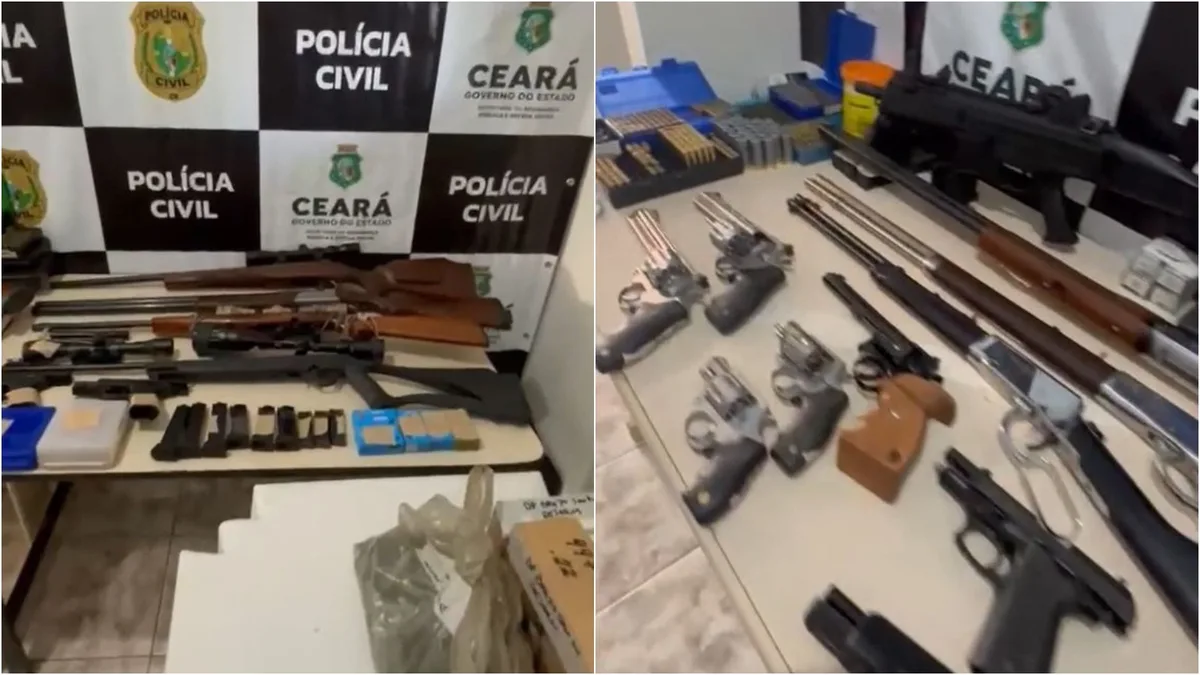 Polícia apreende 18 armas irregulares de CACs com registros cancelados no Ceará