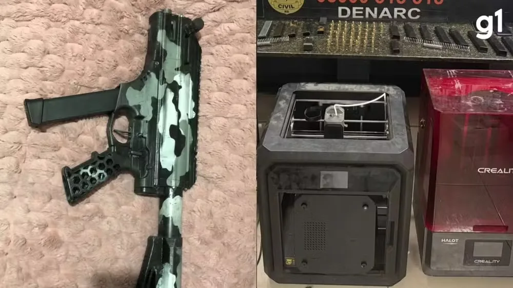 Operação prende grupo suspeito de fabricar armas com impressoras 3D