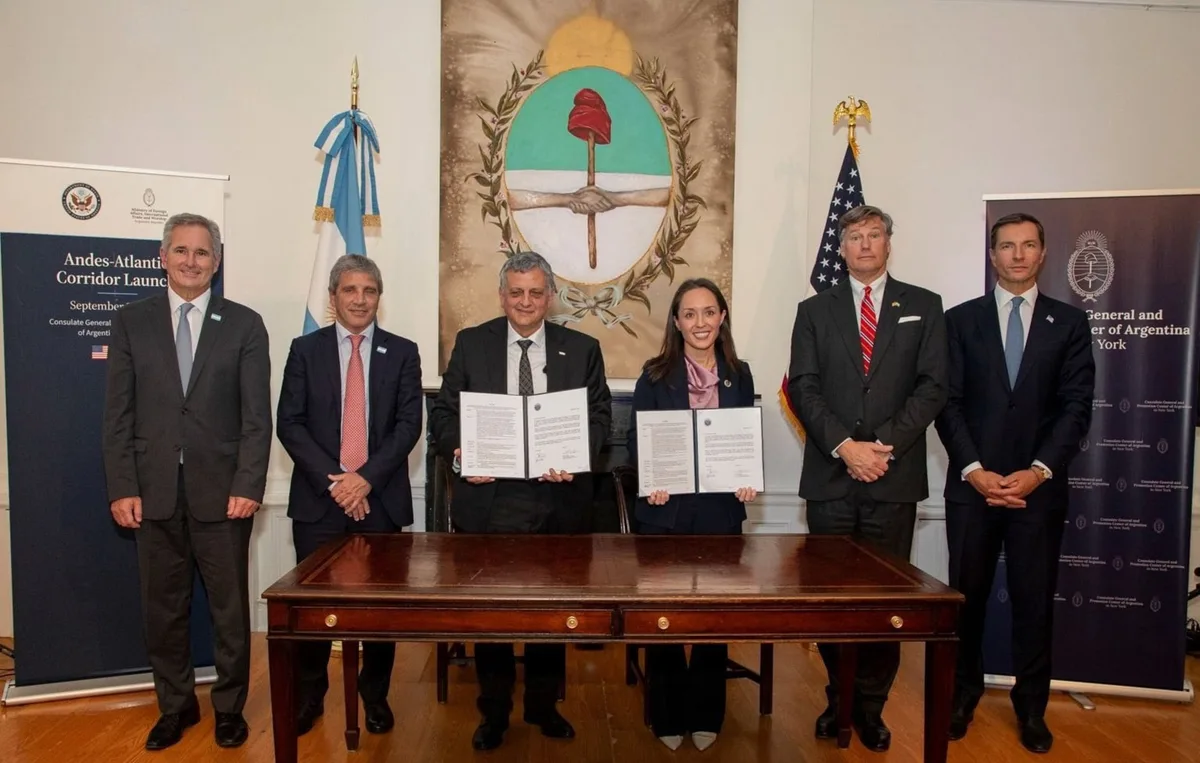 EEUU y Argentina activan el Corredor Andes-Atlántico para impulsar infraestructura, energía y minerales