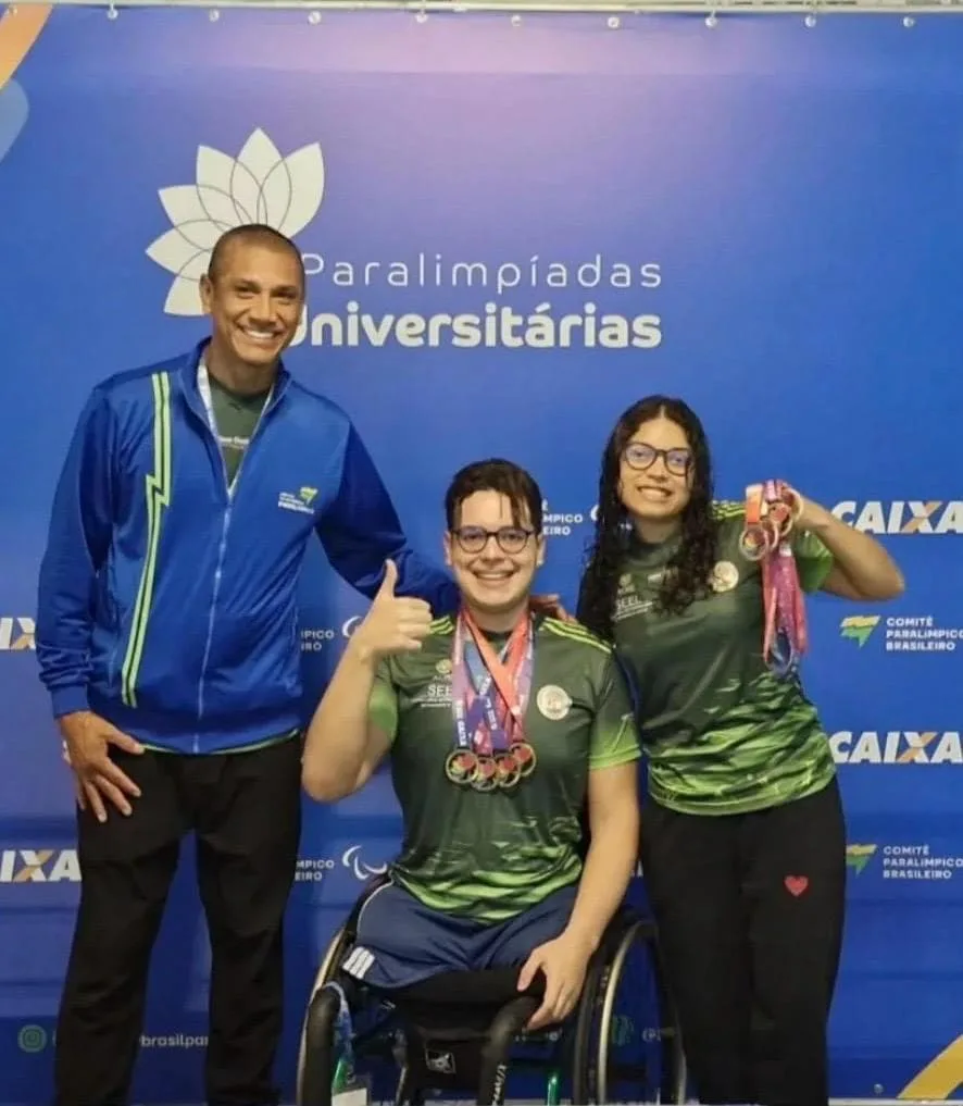 Acre conquista 24 medalhas e é vice-campeão das Paralimpíadas Universitárias