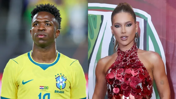 Vini Jr. reage à saída de Virginia como Rainha da Bateria da Grande Rio Vini Jr. reage à saída de Virginia como Rainha da Bateria da Grande Rio (Foto: Getty; Anderson Borde / AgNews)
