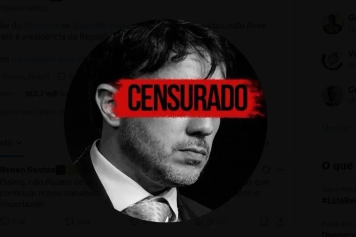 "Censurado": Renan troca foto nas redes sociais após decisão de Toffoli