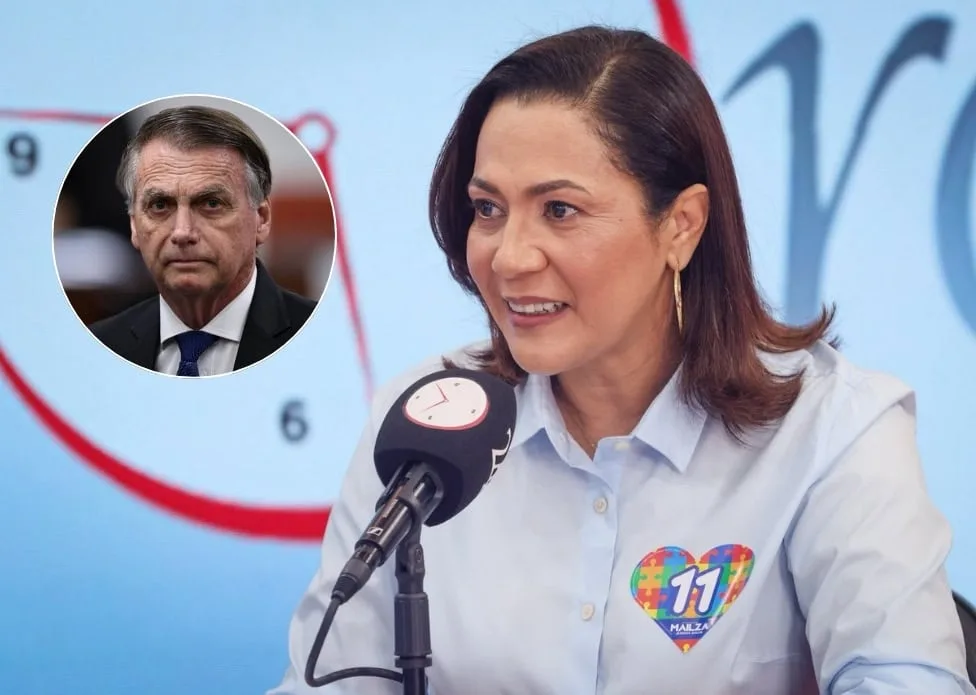 Na sabatina do ac24horas, Mailza Assis justifica apoio à família Bolsonaro