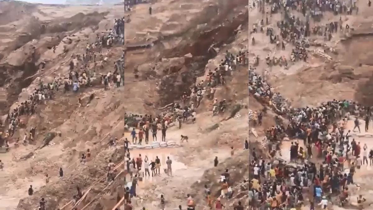 VÍDEO mostra deslizamento de terra que matou mais de 100 em mina de ouro na República Centro-Africana