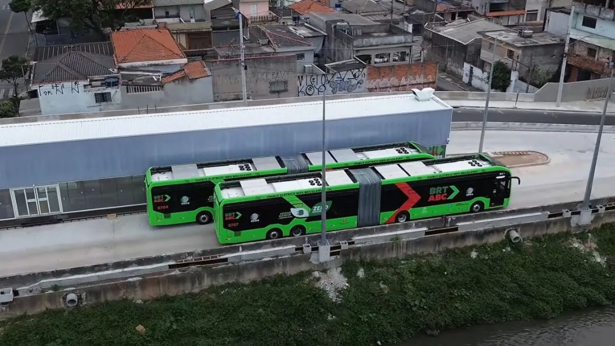 Obra de R$ 950 milhões e 18 km que ligará o ABC a São Paulo com 92 ônibus elétricos tem primeira fase concluída e poderá transportar até 600 mil passageiros