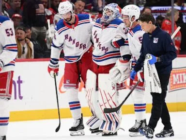 Rangers goalie Igor Shesterkin out for the season with knee injury