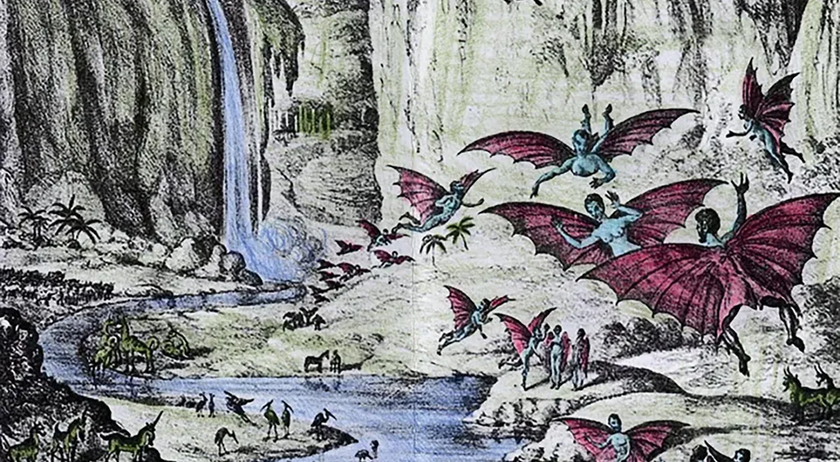 “El gran engaño de la Luna”: animales inteligentes y selenitas voladores en la primera gran fake news del periodismo moderno
