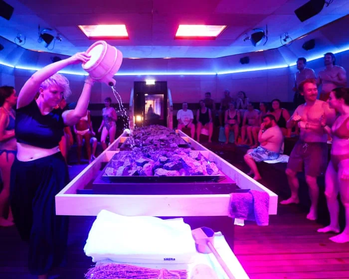 Hot ticket: UK’s first sauna theatre draws swimwear-clad audiences