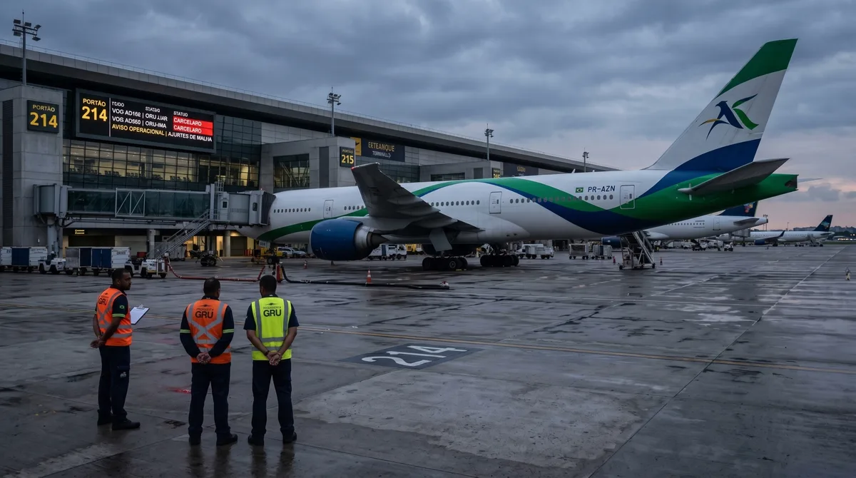 Companhia aérea coloca todos os aviões no chão e 1.450 trabalhadores ficam diante da despedida coletiva