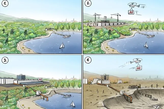 À Ulaan Chab, dans la steppe chinoise, les data centers syphonnent les abreuvoirs des moutons