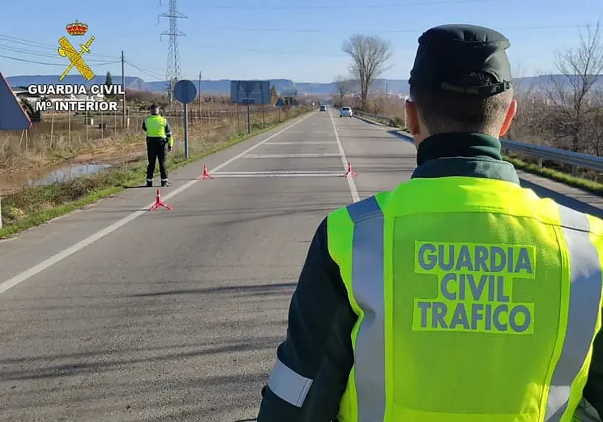 Un conductor ebrio circula a contramano por la A-92 y acaba colisionando contra una señal de tráfico