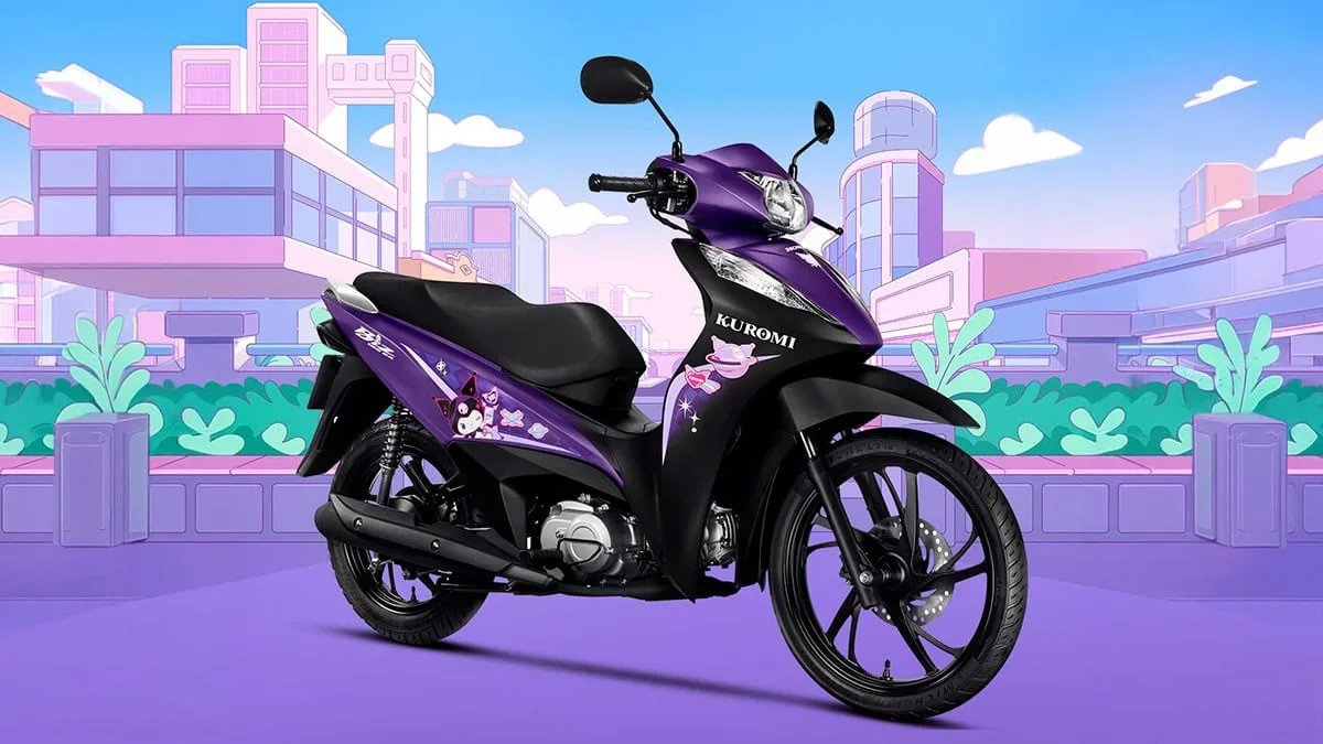 Honda Biz Kuromi começa a ser vendida no Brasil