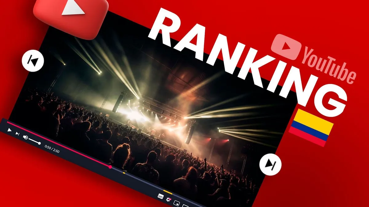 Ranking de YouTube en Colombia: la lista de los 10 videos musicales más reproducidos hoy