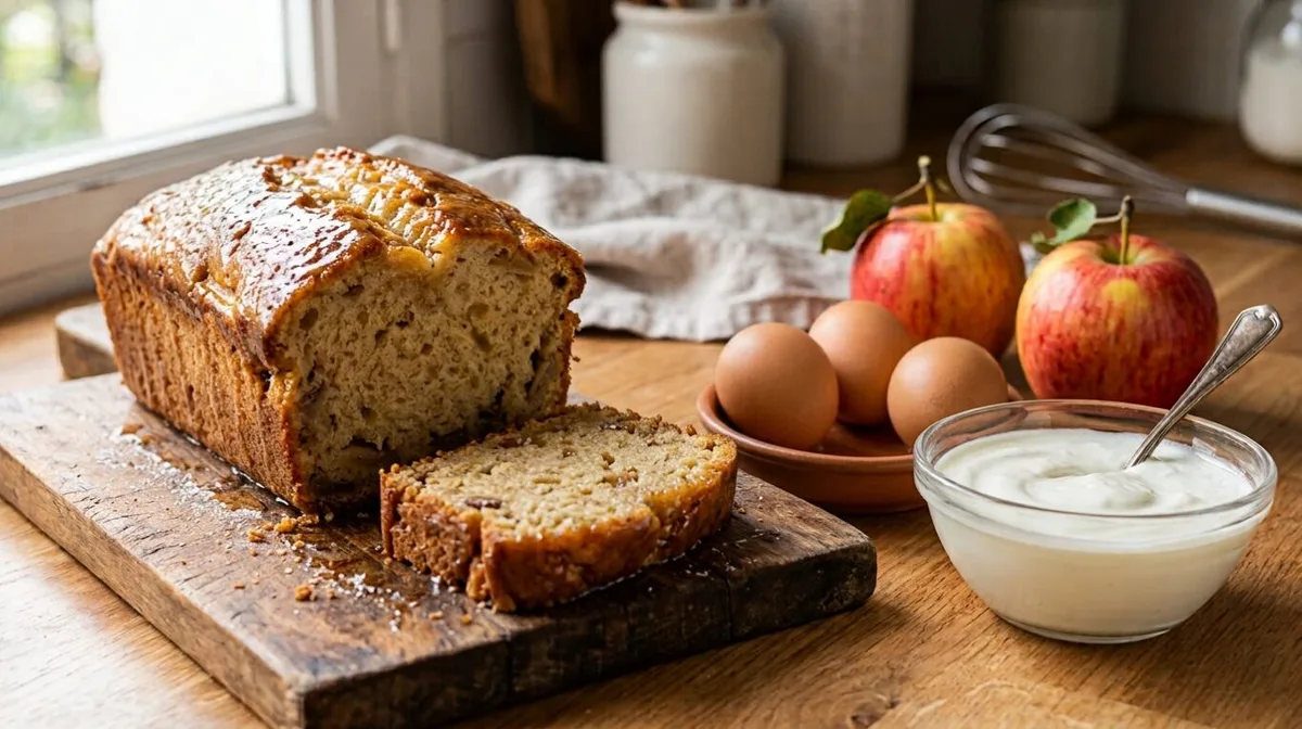 Con 2 manzanas, 3 huevos y pocas cucharadas de yogur: la receta para preparar un budín esponjoso sin usar harina