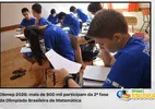 Obmep 2026: mais de 900 mil farão 2ª fase neste sábado (17)