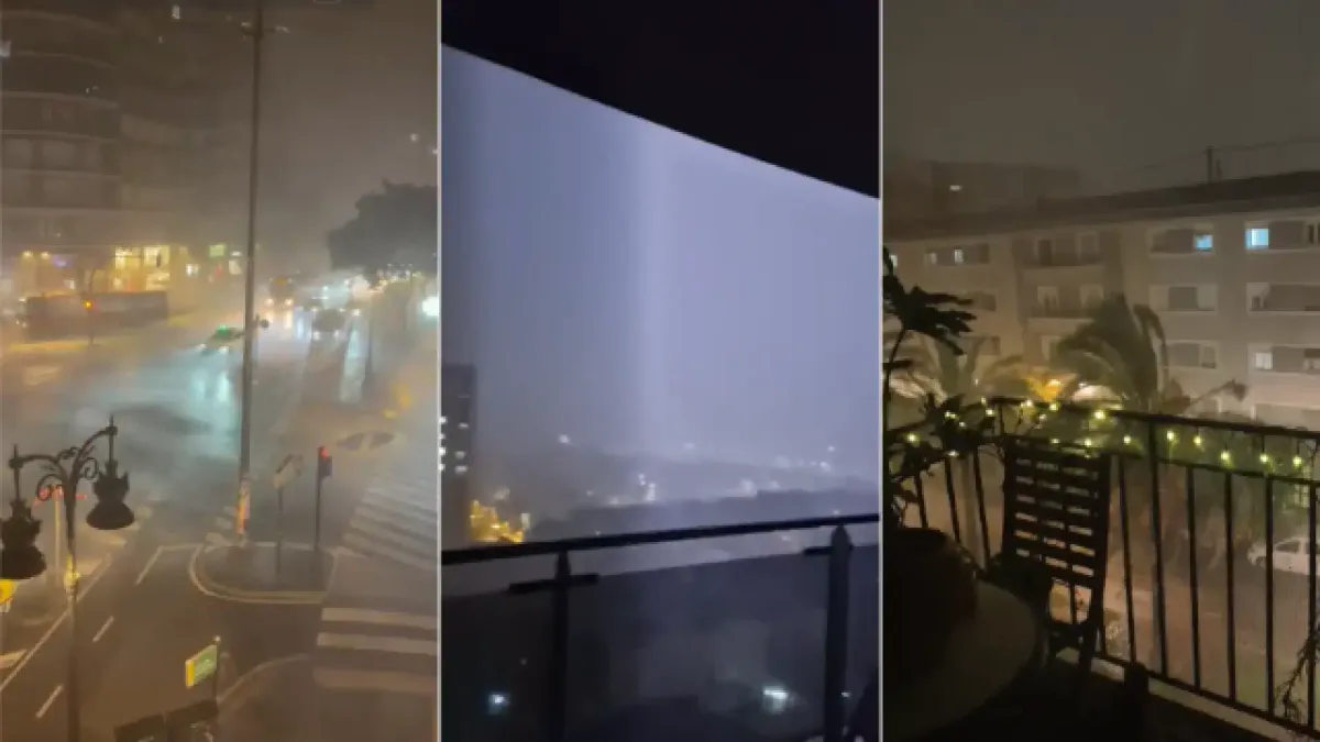 Granizo en Girona, calles anegadas en Valencia y Barcelona... los impactantes vídeos del temporal en el Mediterráneo