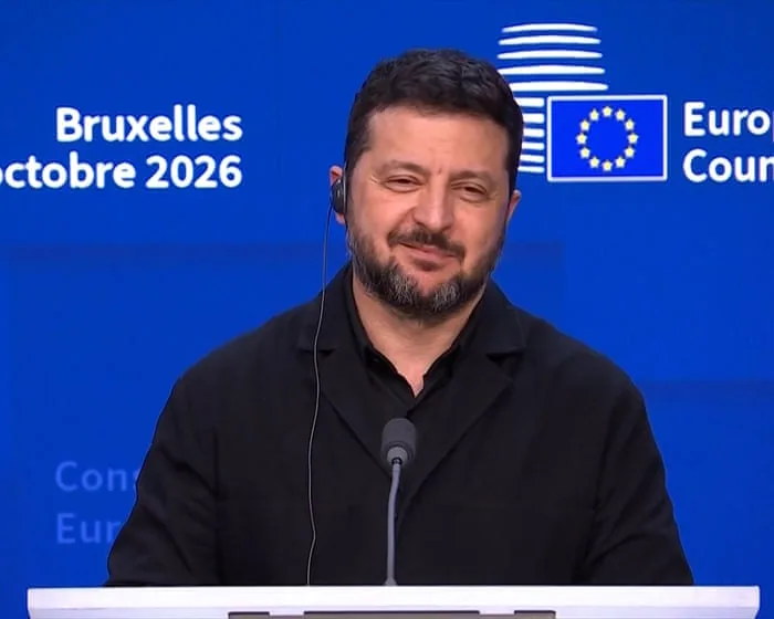 Zelenskyy smiles when asked if Trump is treating him as a 'scapegoat' – video