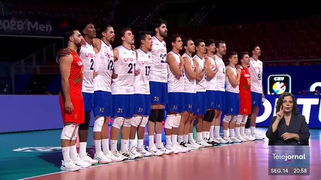 Portugal perdeu com a Ucrânia no Europeu de Voleibol