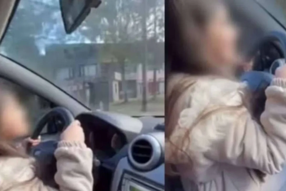 Un padre filmó a su hija de 9 años mientras conducía un auto: “¡Qué grande la piloto!"