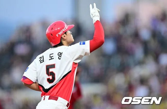 [사진]KIA 김도영 투런포, '우리가 다시 앞서간다'