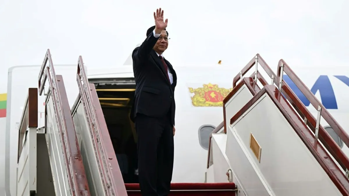 Myanmars Ex-General Min Aung Hlaing zu erstem Besuch in Russland als Präsident aufgebrochen