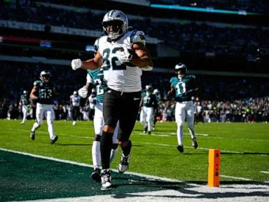 Bryce Young throws for 2 TDs and leads Panthers to 25-14 win over injury-riddled Eagles