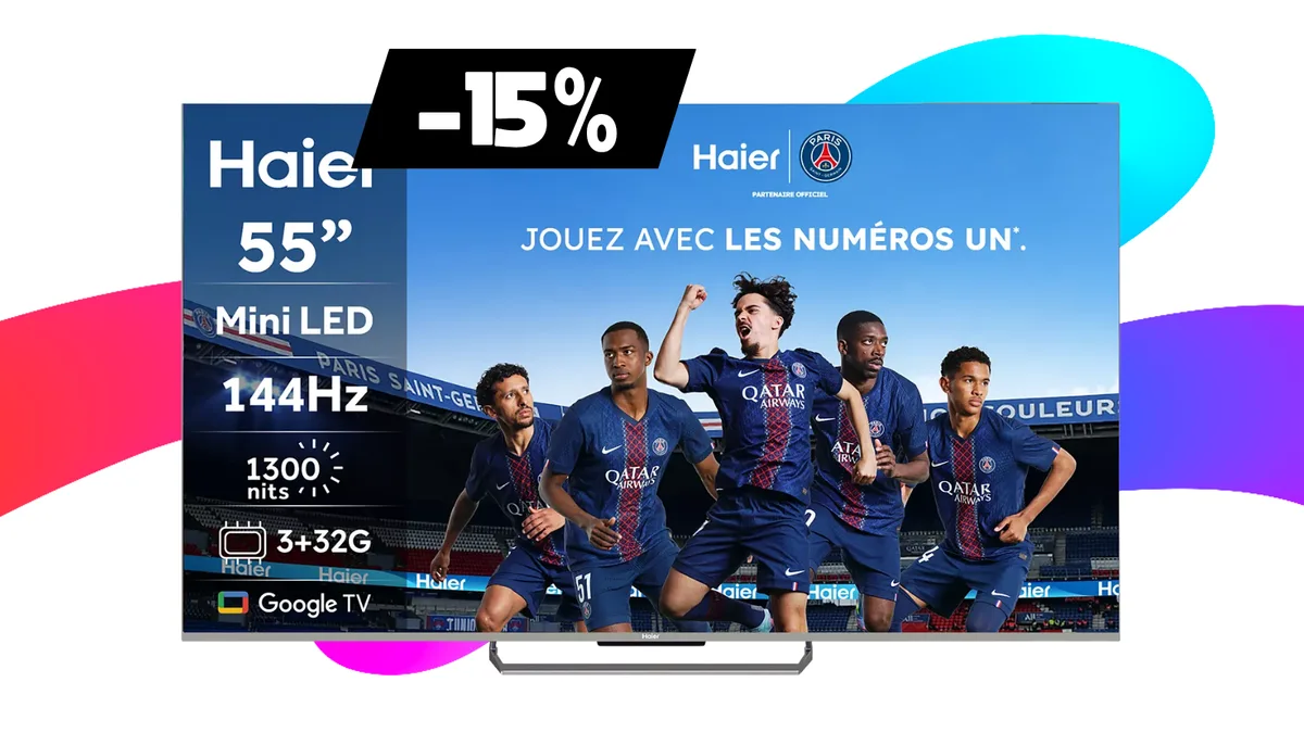 Mini LED et 144 Hz : cette TV Haier de 55 pouces s’affiche à moins de 630€ chez Boulanger