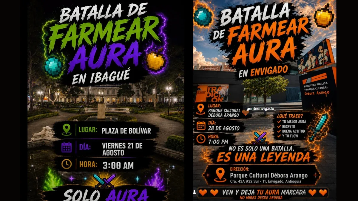 Qué significa “farmear aura”: ya hay batallas anunciadas en Envigado e Ibagué