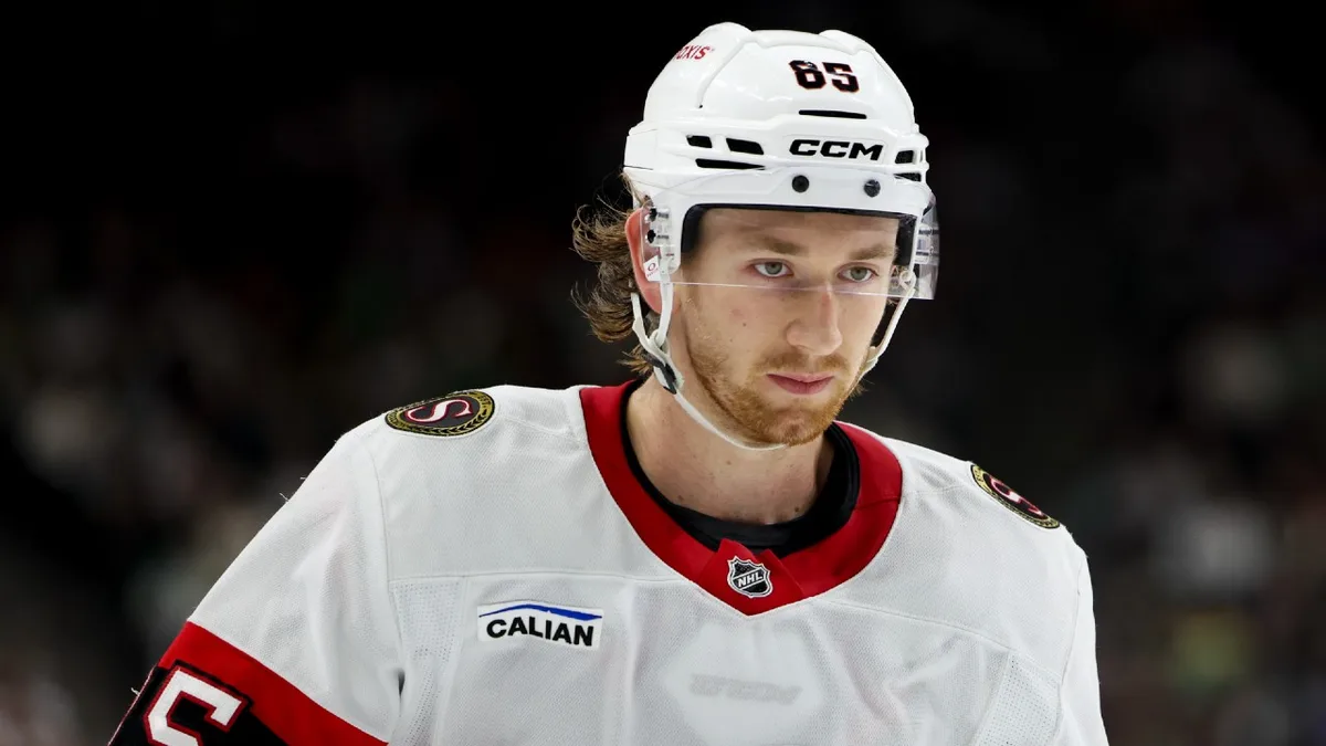 Senators’ Sanderson seen skating, but won’t play vs. Flyers
