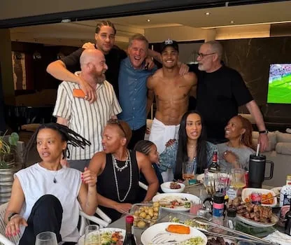 Family photo fuels Sacha Feinberg-Mngomezulu and Sarah Langa dating rumours