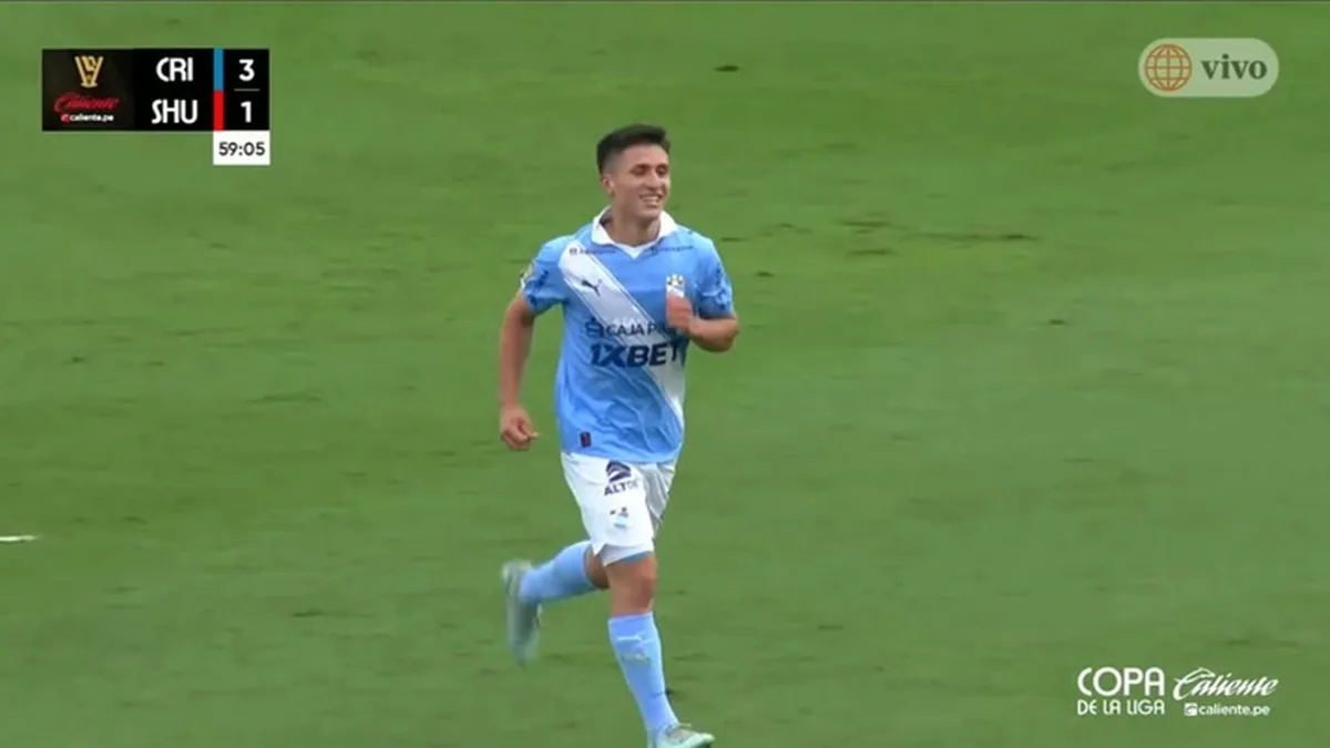Gol de Catriel Cabellos para estirar ventaja de Sporting Cristal frente a Sport Huancayo por cuartos de Copa de la Liga 2026