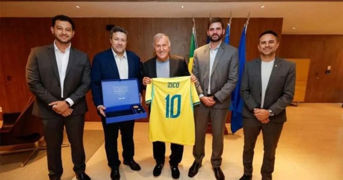 CBF recebe visita de Zico para troca sobre categorias de base