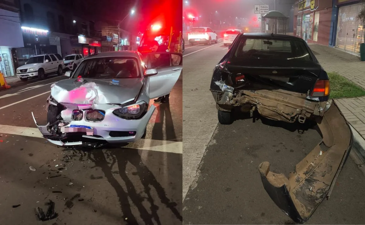 Sem CNH e bêbado: motorista de BMW causa acidente e é detido por embriaguez ao volante em Cascavel