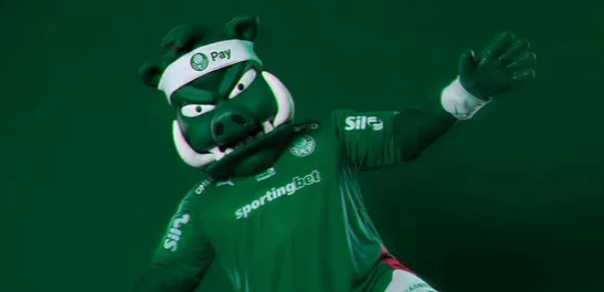 Com foto de mascote em cima da bola, Palmeiras tira onda após adeus do Corinthians a Memphis