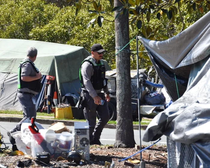 Queensland homeless man shot with Taser after being given move-on order to make way for kite festival