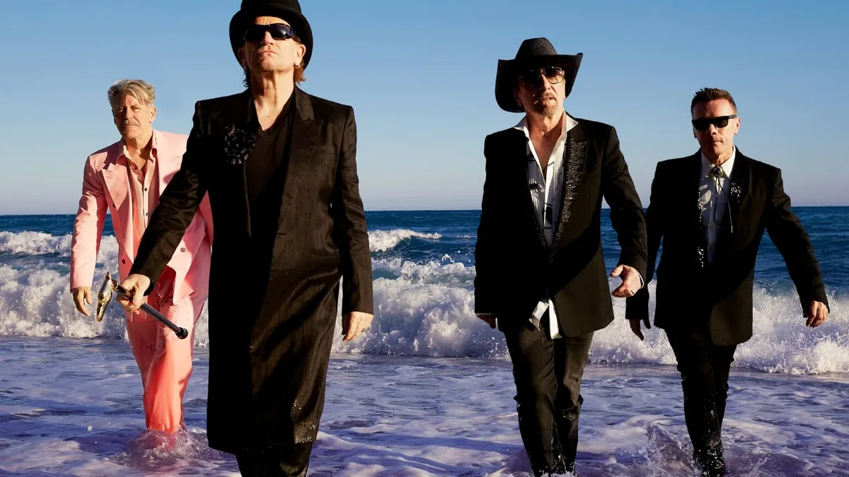 U2 estrenó “The Greatest Show on Earth”, un videoclip que mezcla rock, religión y sátira en el desierto