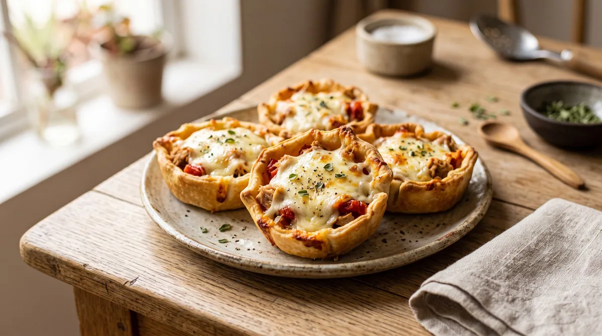 Receta de canastitas de atún y queso, rápida y fácil