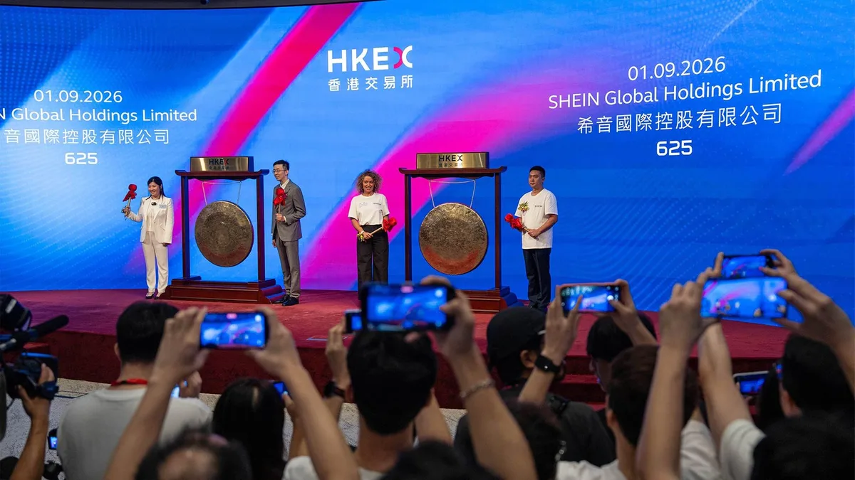 Shein startet mit deutlichem Minus an Hongkonger Börse