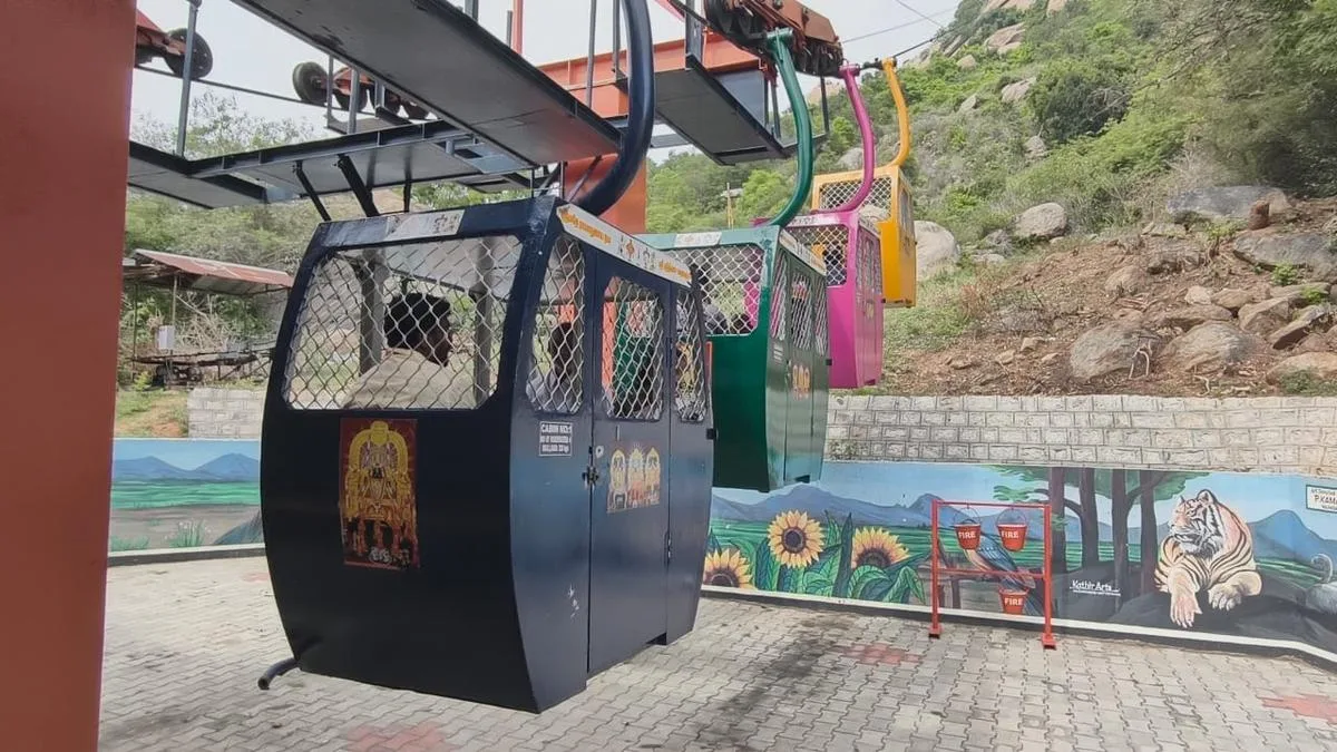 Devotees welcome resumption of rope car services at Sri Lakshminarasimhar temple in Sholinghur