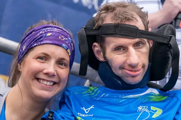 Rob Burrow’s widow to push huge sofa 80 miles in latest charity challenge