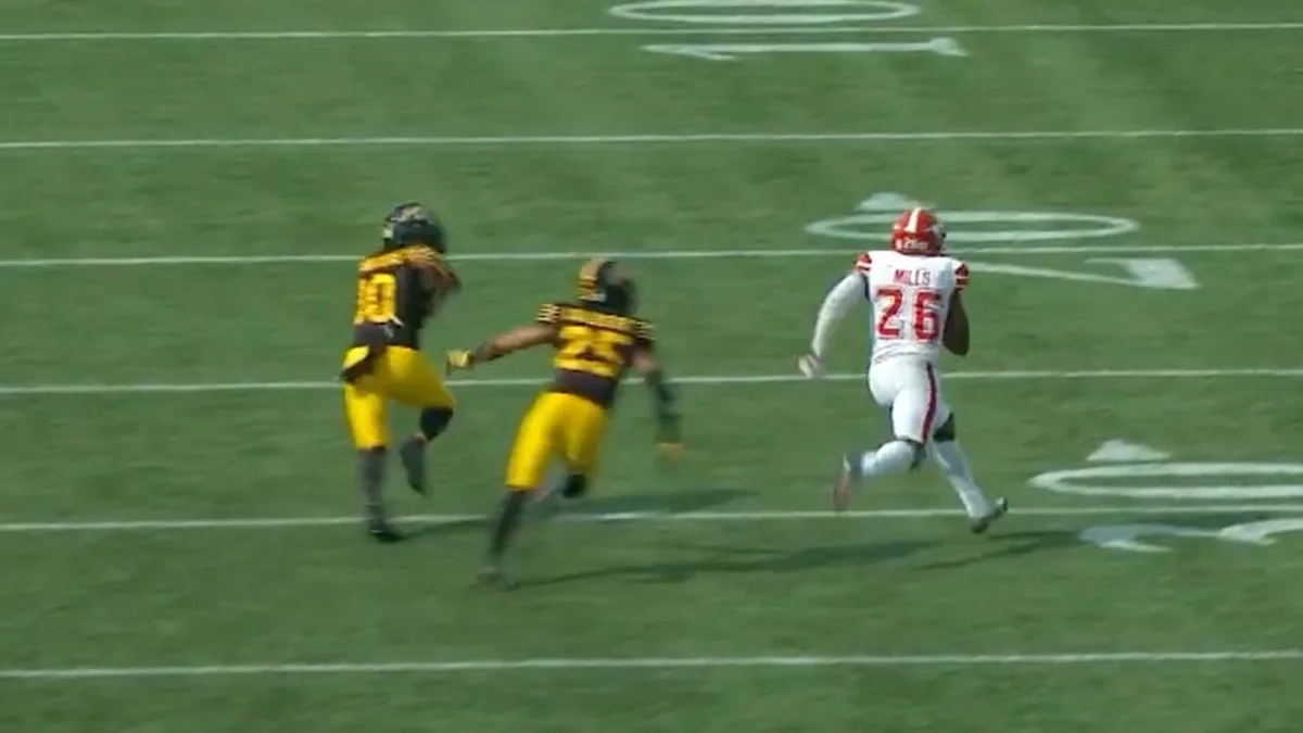 Stampeders’ Mills slips through defence for stunning game-winning TD