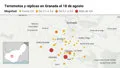 La Junta informa de que ya son cuatro los seísmos registrados este martes en Granada con magnitud 4 o más