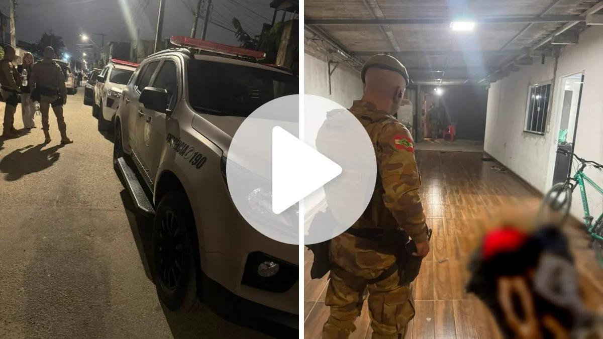 Após perseguição por telhados, dois homens morrem em confronto com a PM em Itajaí