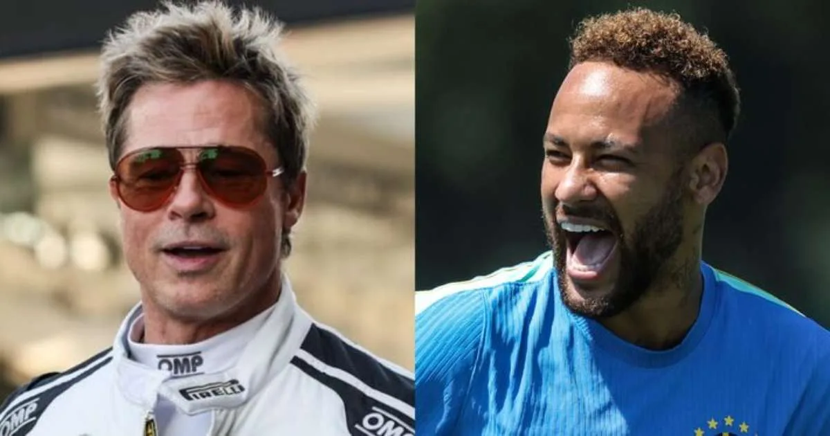 Brad Pitt ironiza Neymar e diz querer dar aulas de atuação para o jogador