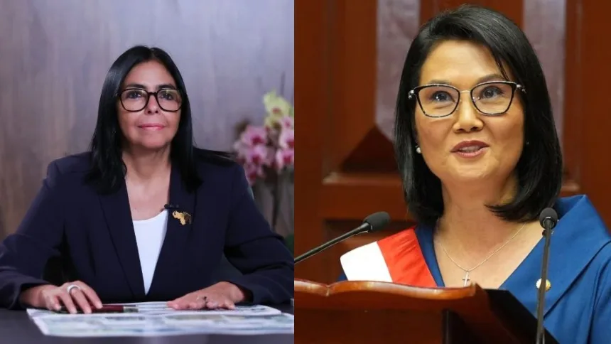 Delcy Rodríguez y Keiko Fujimori conversaron este jueves: Hablaron sobre repatriación de venezolanos