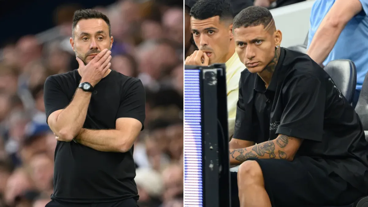 De Zerbi sobre Richarlison: ‘Não posso ficar todo dia rezando para ele ficar no Tottenham’