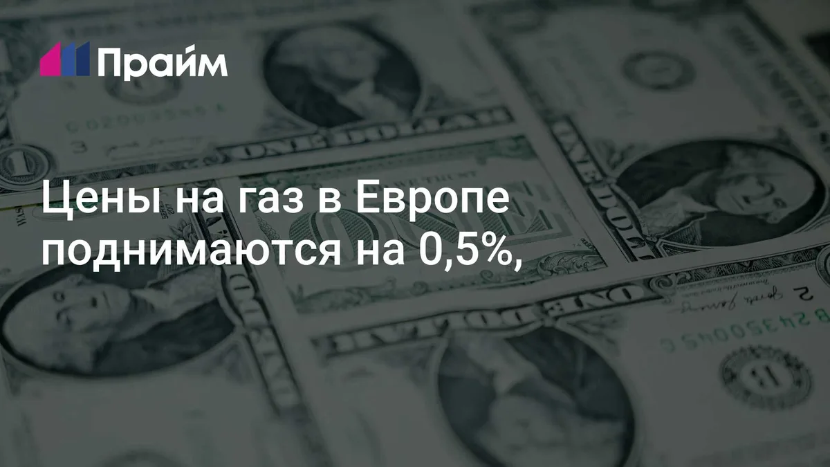 Цены на газ в Европе поднимаются на 0,5%,