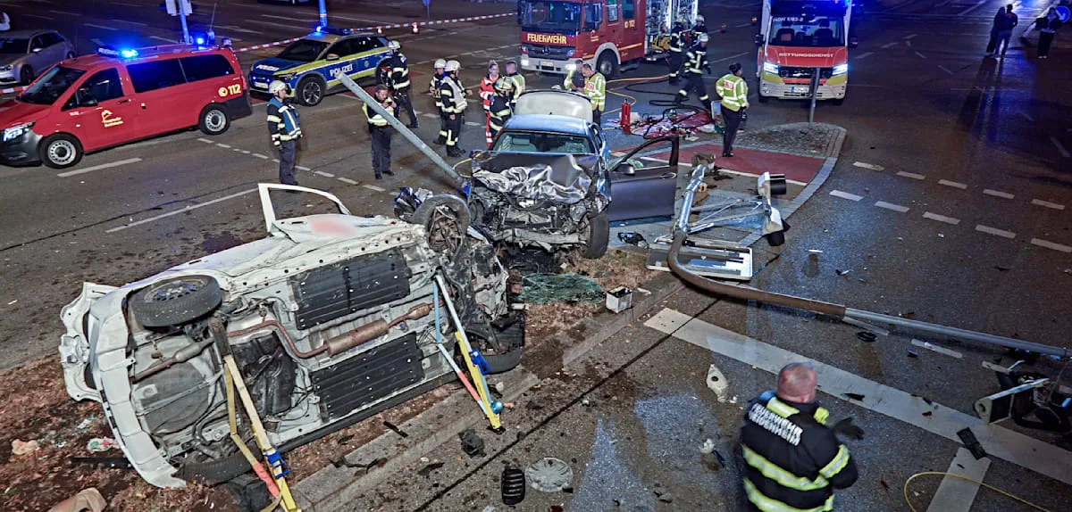 Fünf Verletzte nach Frontalzusammenstoß in Heidenheim