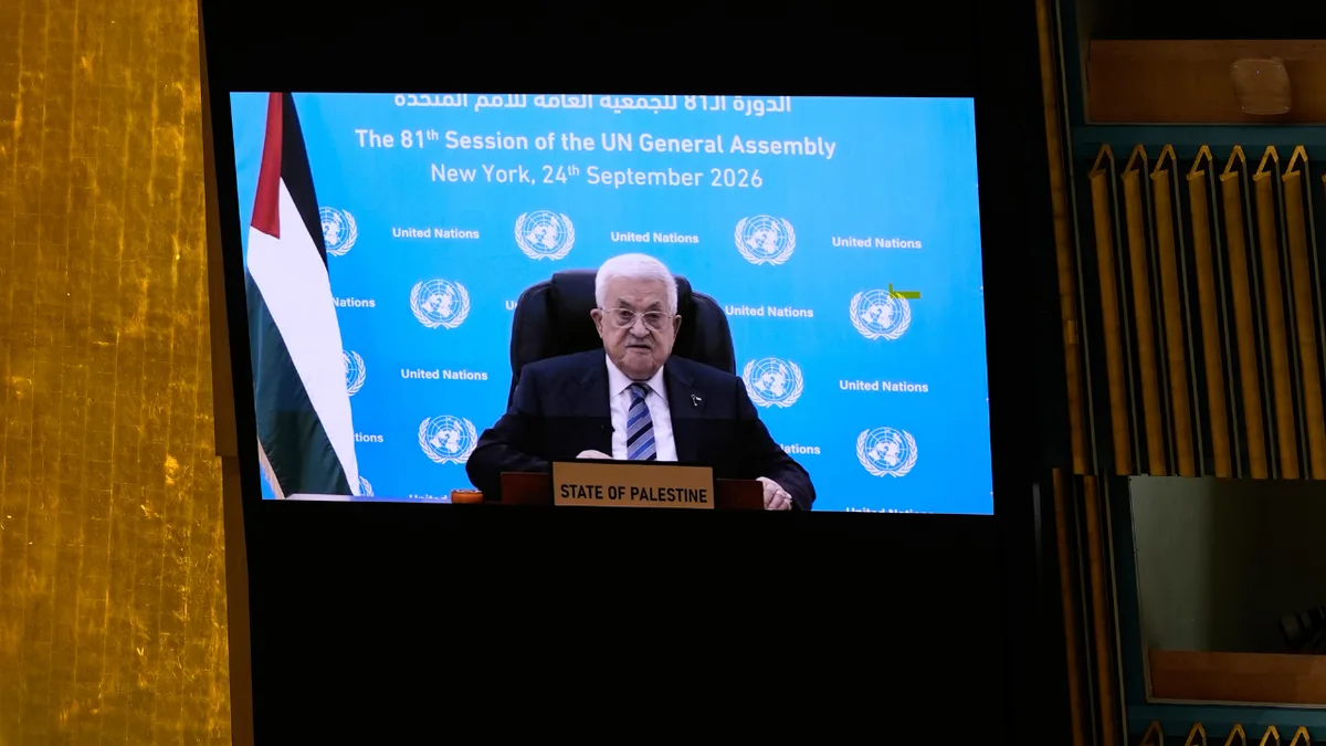Palestinian president delivers UN speech by video after US denies visa again
