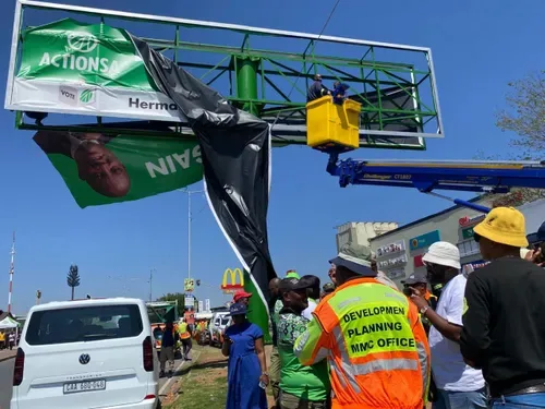 ActionSA weighs legal action after Soweto billboard is removed